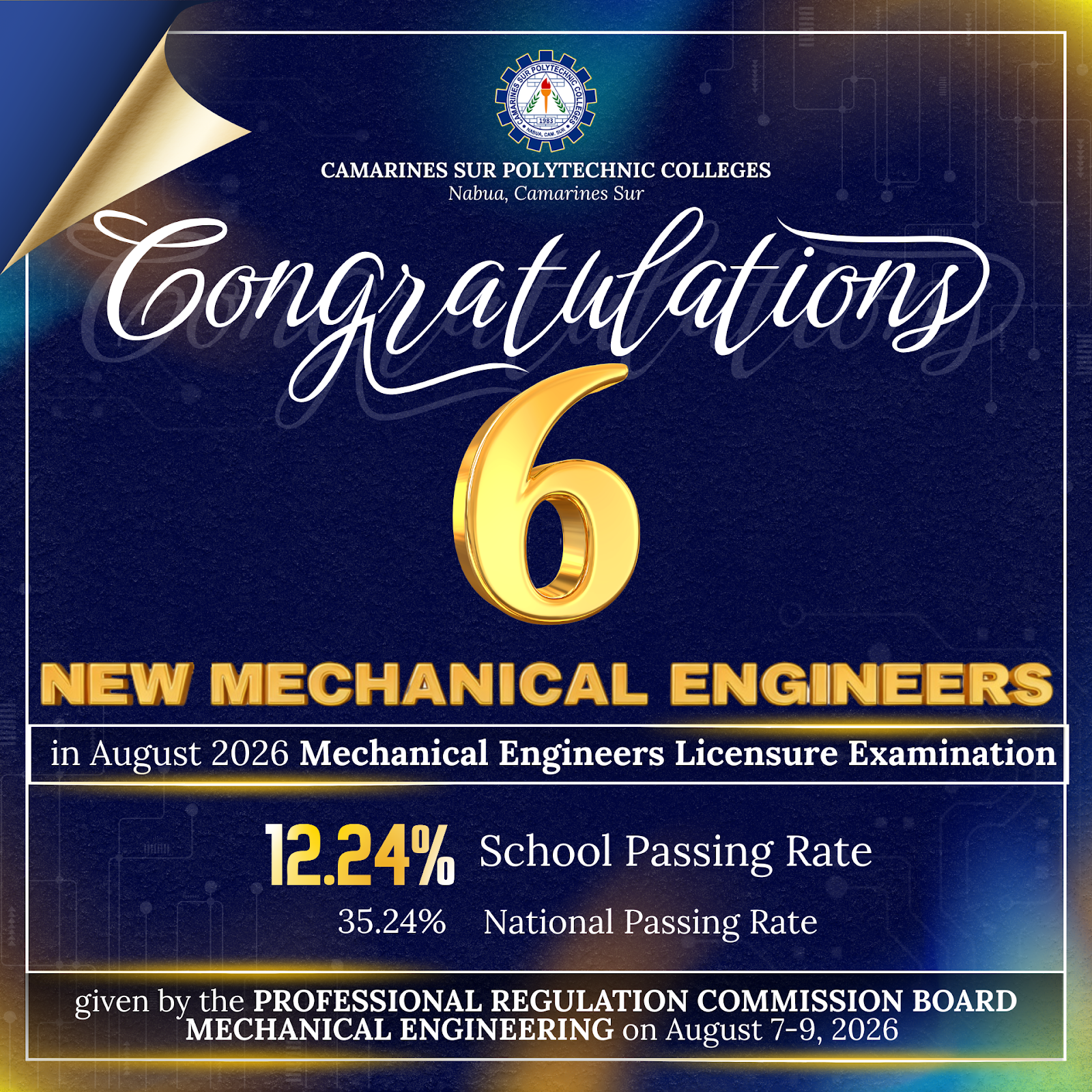𝗖𝗦𝗣𝗖 𝗣𝗿𝗼𝗱𝘂𝗰𝗲𝘀 𝗡𝗲𝘄 𝗟𝗶𝗰𝗲𝗻𝘀𝗲𝗱 𝗠𝗲𝗰𝗵𝗮𝗻𝗶𝗰𝗮𝗹 𝗘𝗻𝗴𝗶𝗻𝗲𝗲𝗿𝘀