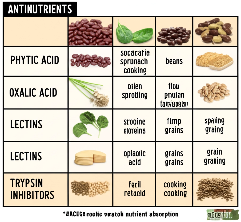 항영양소와 식품 준비: 흡수를 최적화하는 조리법