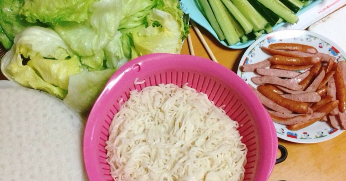 Bún cuốn ăn tại nhà siêu ngon luôn:)))