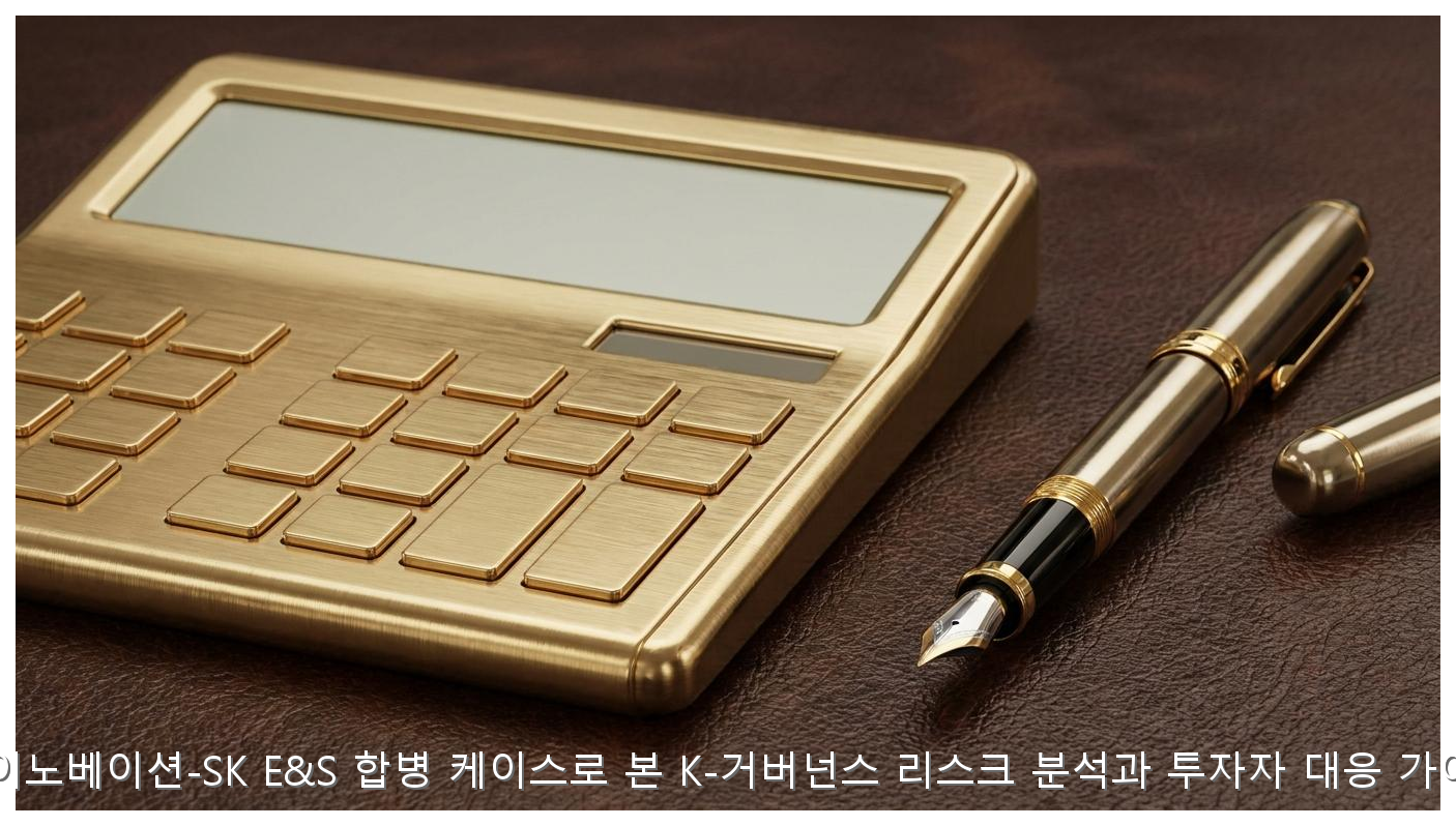 SK이노베이션-SK E&S 합병 케이스로 본 K-거버넌스 리스크 분석과 투자자 대응 가이드 핵심 안내 및 분석 인포그래픽 (5)