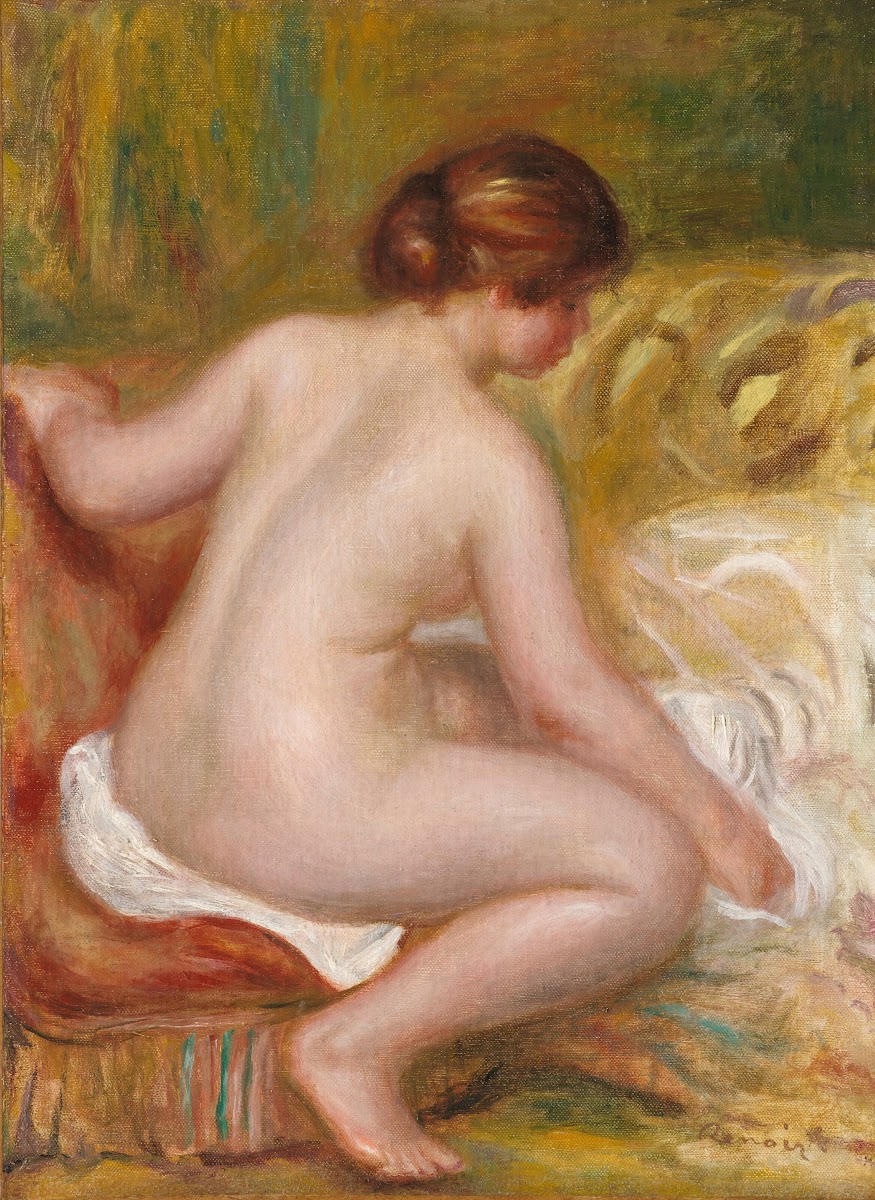 Nu sur un fauteuil 1900