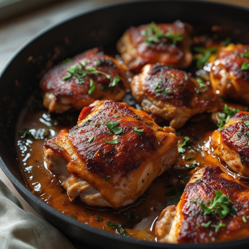 Final Easy Baked BBQ Chicken Thighs Recipe – Juicy & Crispy Homemade Dinner