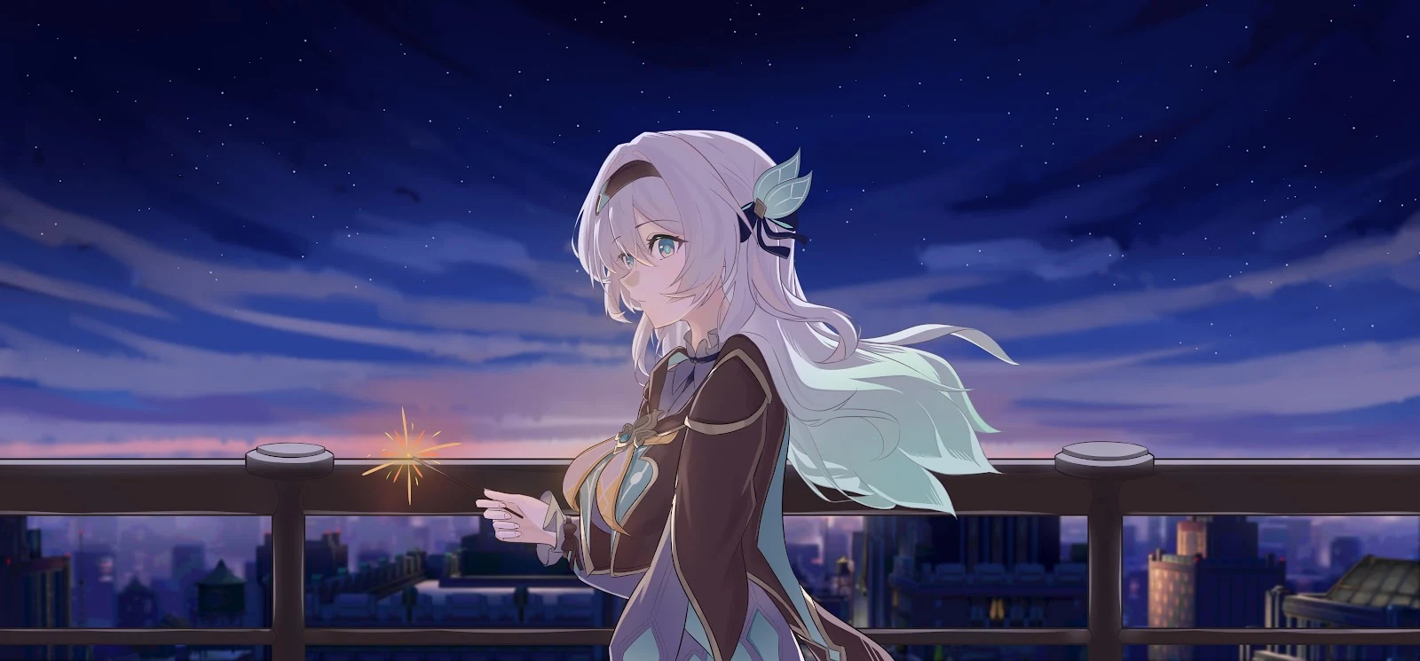 Firefly From Honkai Star Rail - Digital Anime Art 5K Wallpaper (6586x3067)