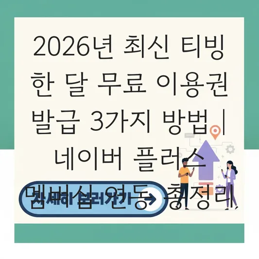 티빙 한 달 무료 이용권 발급 및 네이버 플러스 멤버십 연동 가이드 대표 이미지