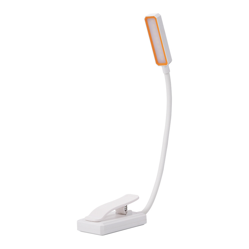 LED-Leselampe mit Clip, standfähig, wiederaufladbar