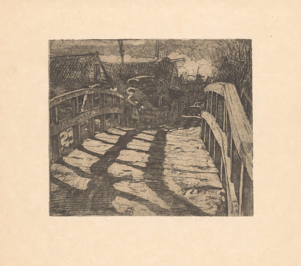 Brug in de Baarsjes in Amsterdam 1895