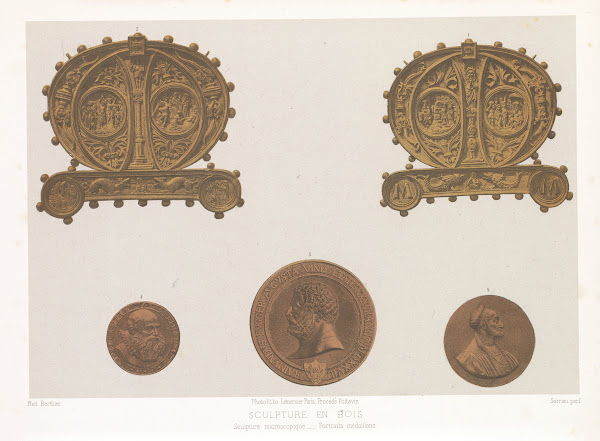 Sculpture microscopiques  Portraits medaillons 1859 1864