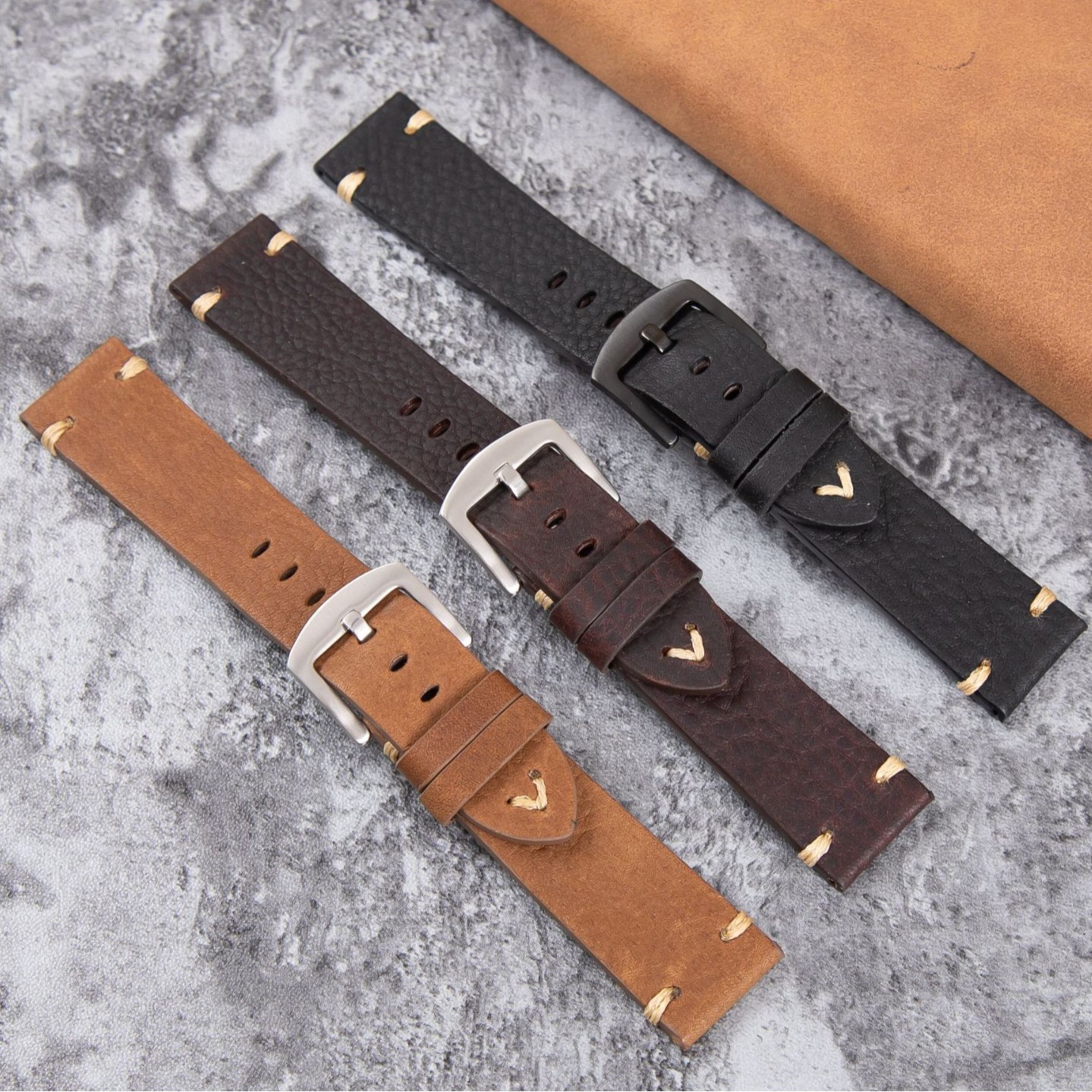 Vintage Uhrenarmband aus Rindsleder