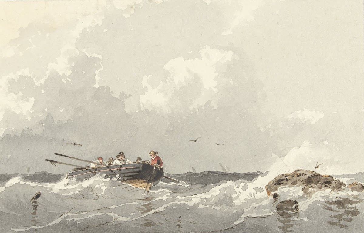 Roeiboot op zee 1834   1872