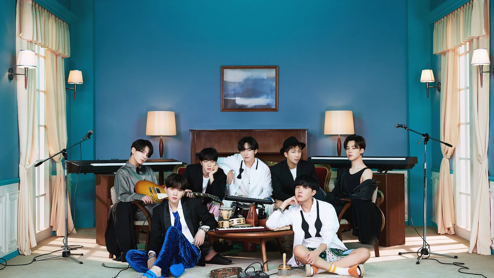 BTS, Band, Music, Group, K-pop 4K Desktop Wallpaper