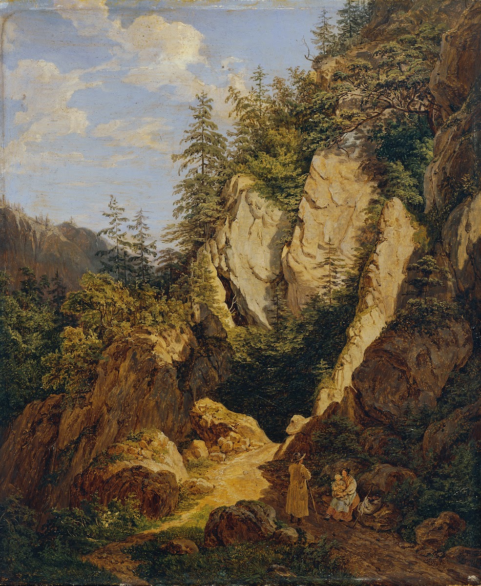 Felsenpartie bei Schottwien 1831