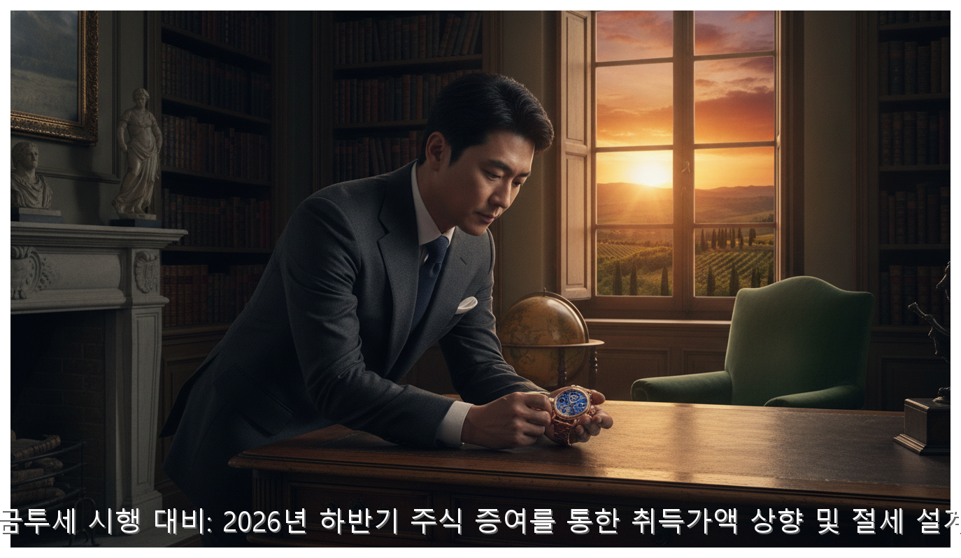2027년 금투세 시행 대비: 2026년 하반기 주식 증여를 통한 취득가액 상향 및 절세 설계 가이드 핵심 안내 및 분석 인포그래픽 (2)