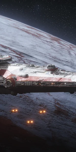 Spacecraft, Spaceship, Planet, Science Fiction 4K Wallpaper Background