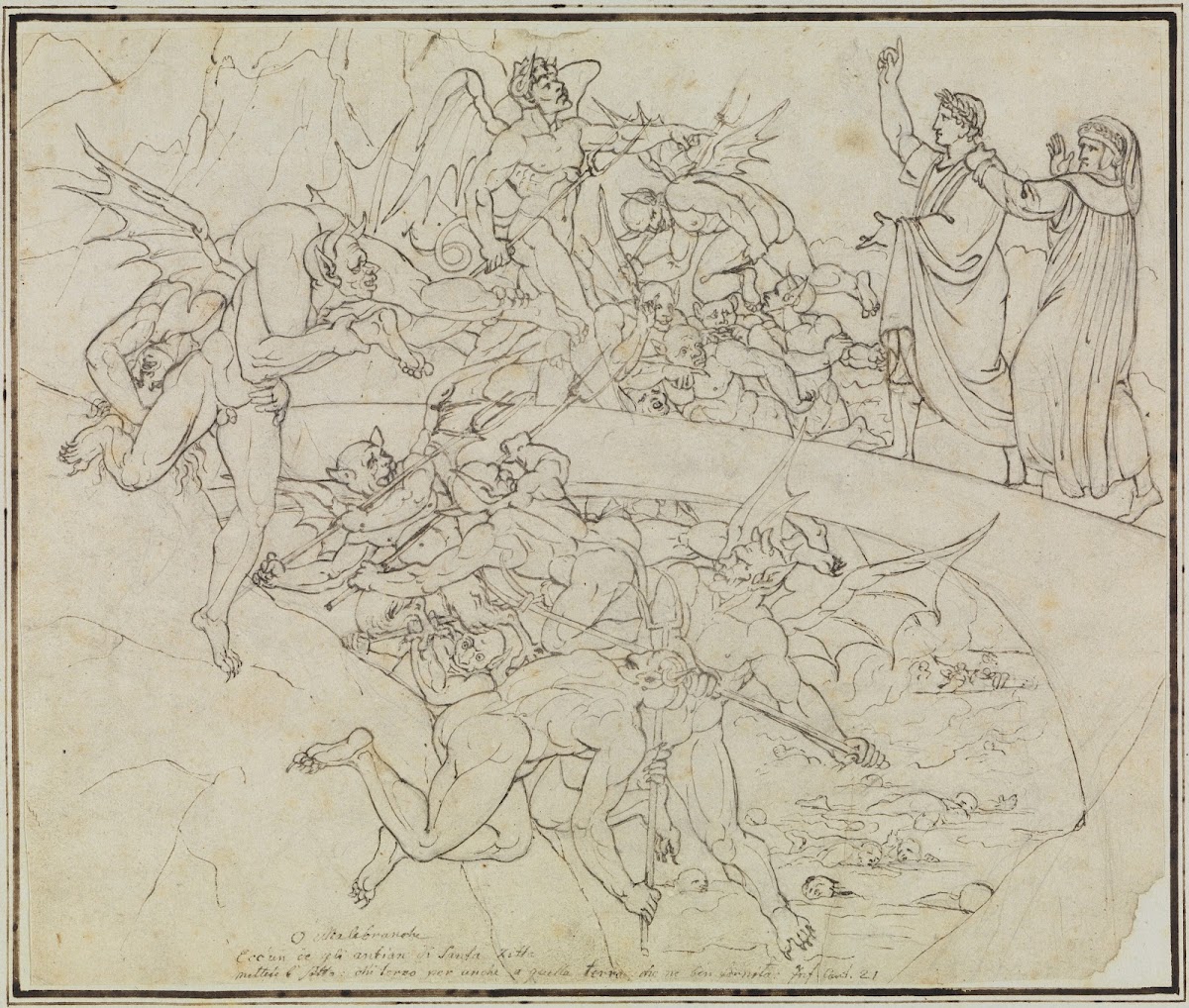 Am Pechsee der Krämer der Ratsherr von Lucca Dante Inferno Canto 21 V 34 2