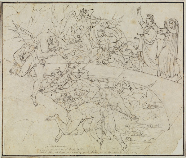 Am Pechsee der Krämer der Ratsherr von Lucca Dante Inferno Canto 21 V 34 2