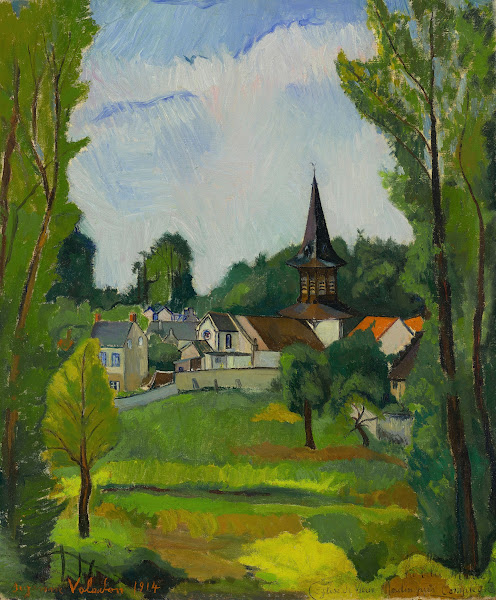Eglise de vieux moulin près Compiègne Oise 1914