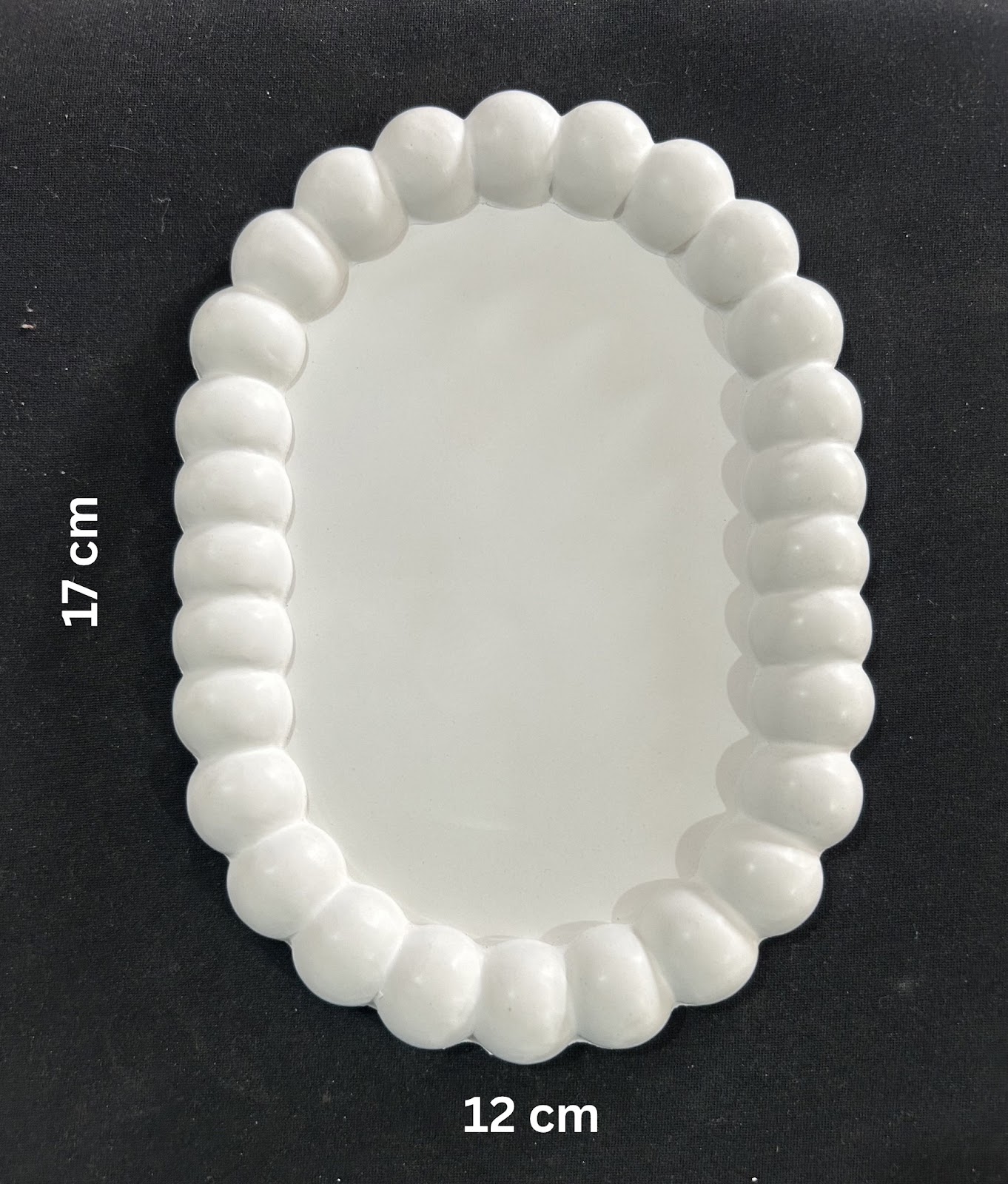 White jewellery tray 17*12 cm