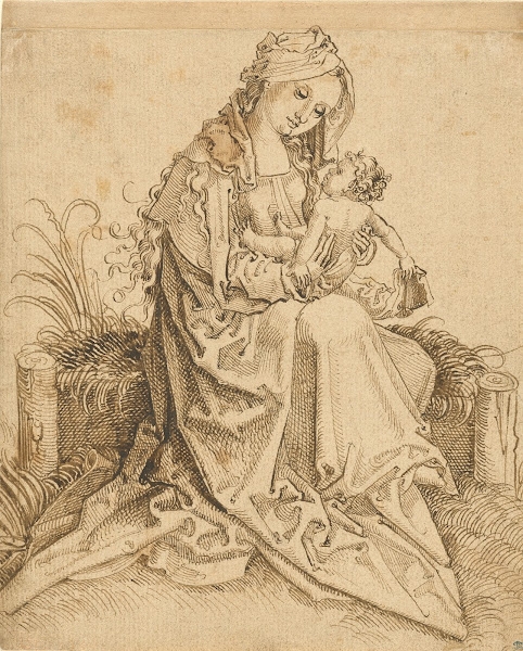 The Virgin and Child on a Grassy Bench 1500