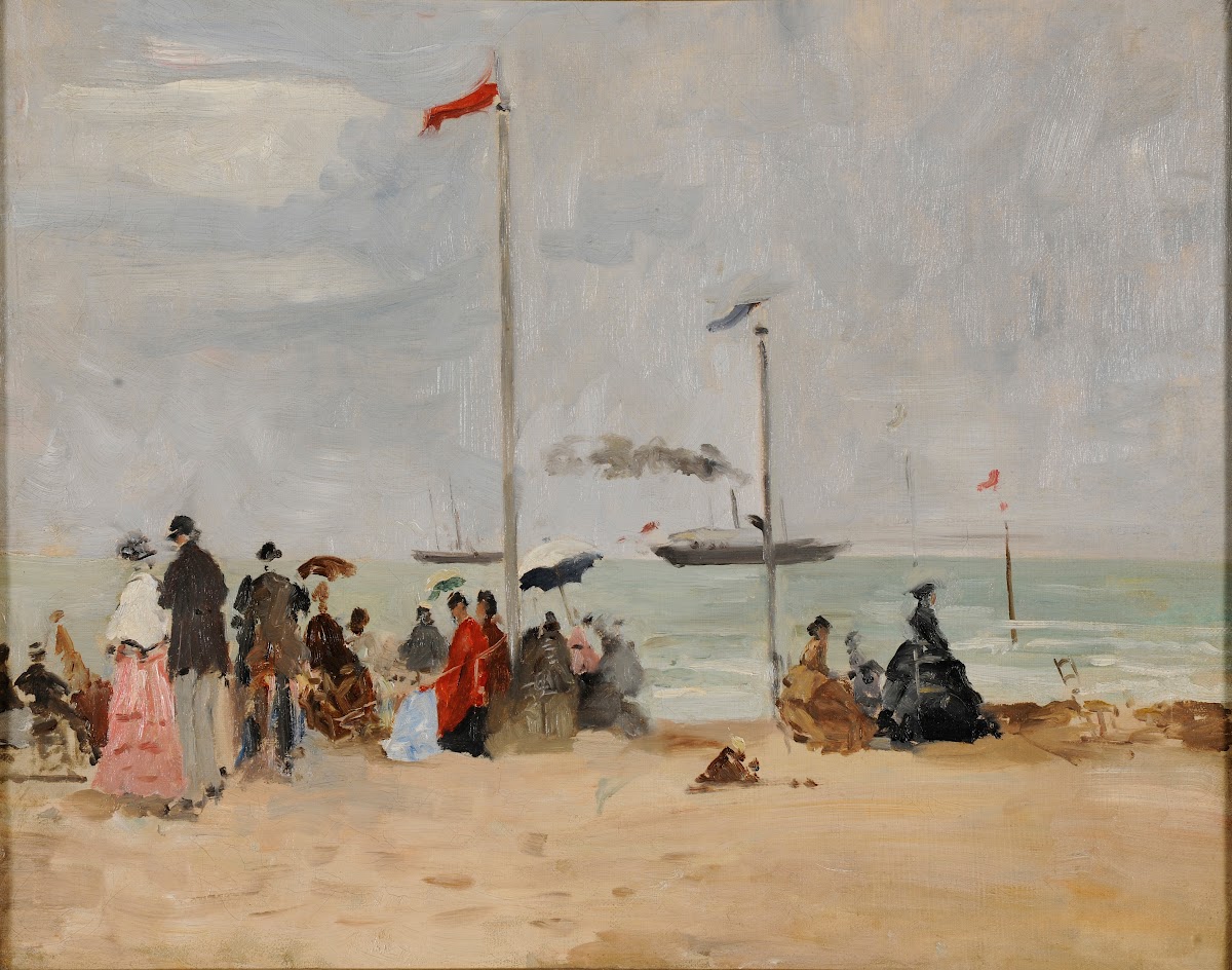 Sur la plage de Trouville