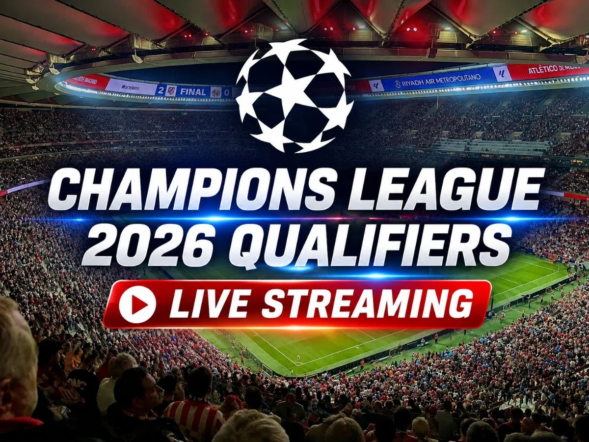 Aksi pertandingan dalam babak kualifikasi UEFA Champions League 2026/27.
