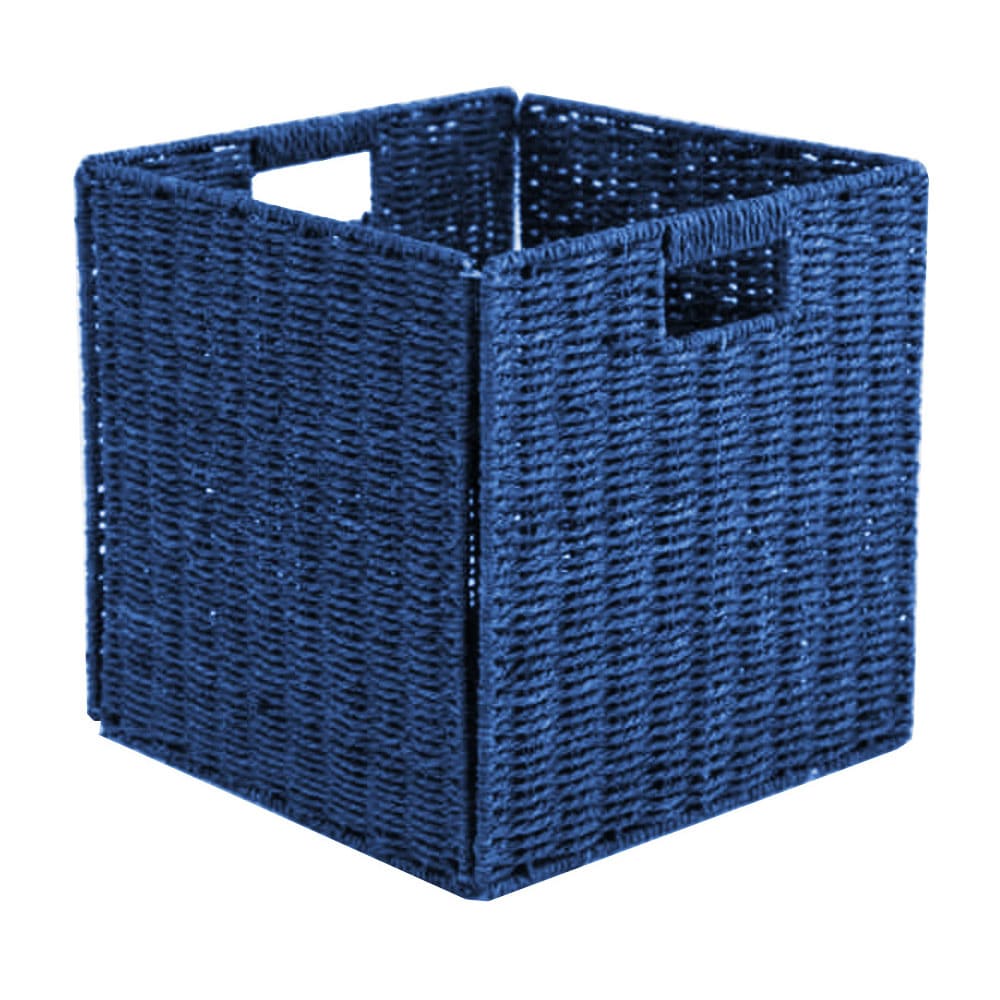 Canasta organizadora plegable color azul