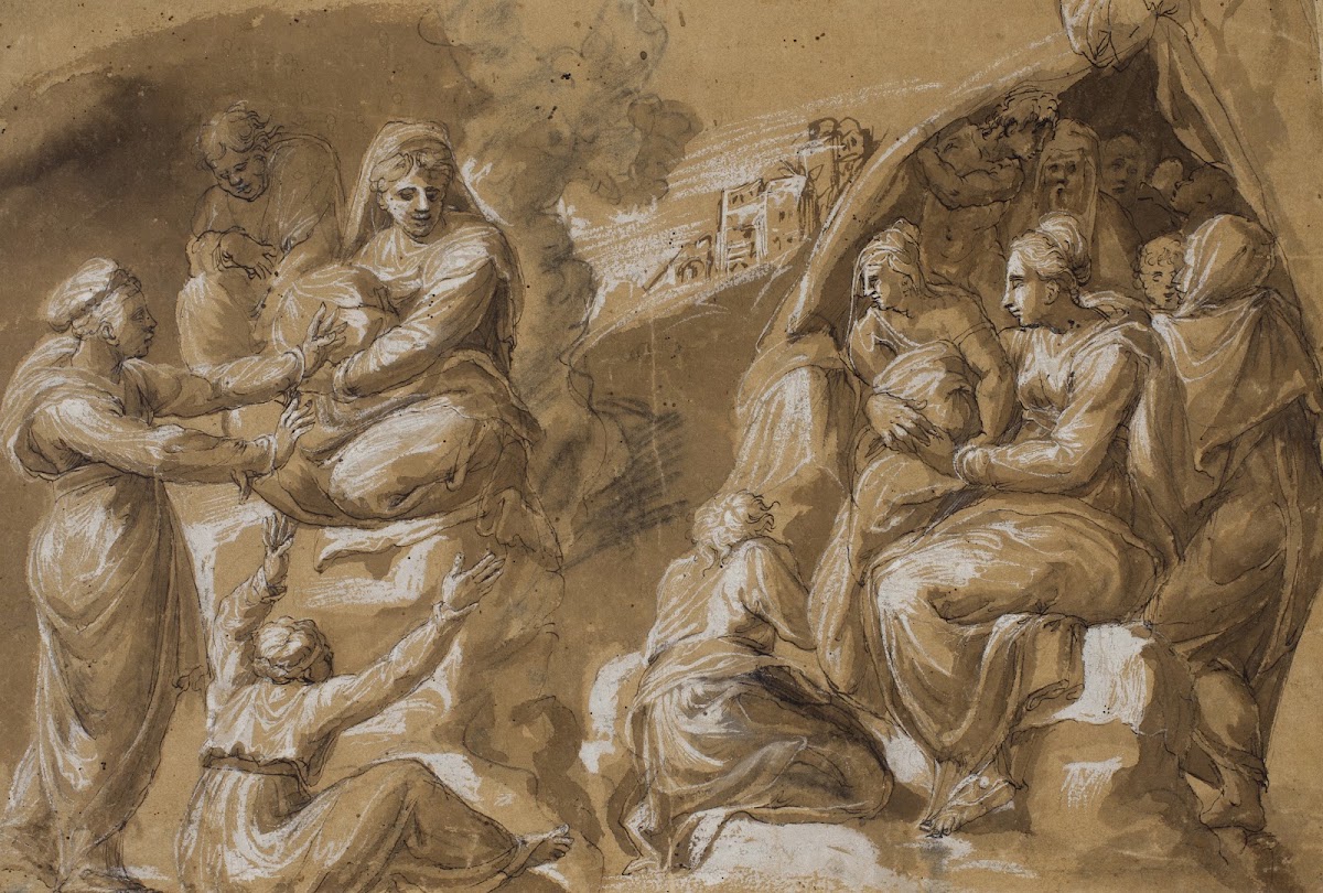 Two groups of women and men 1499  1582