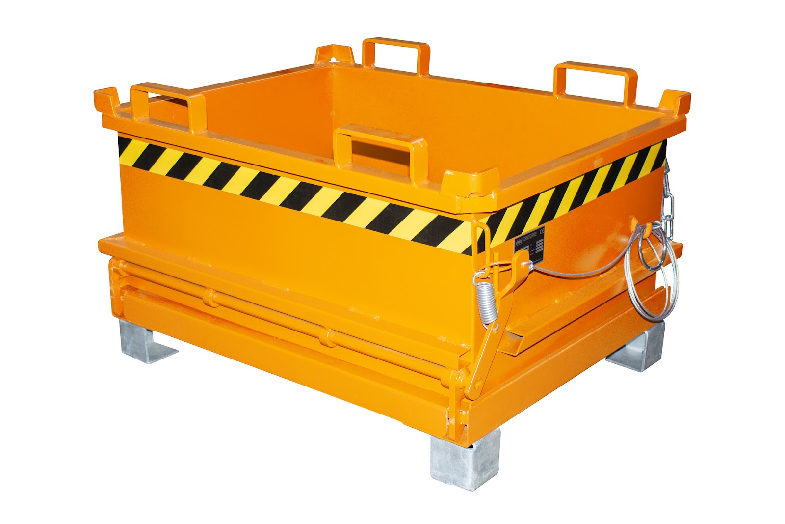Mini-Bodemklepcontainer MSB 250, gelakt, Geeloranje