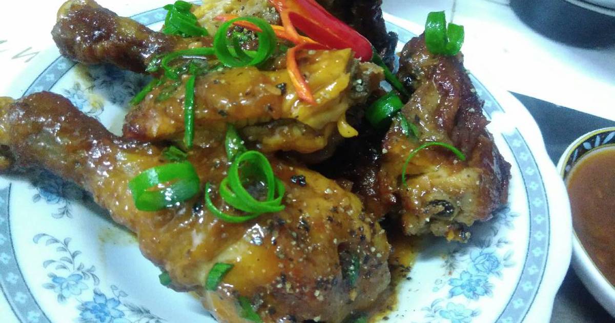 Gà chiên sốt me cay