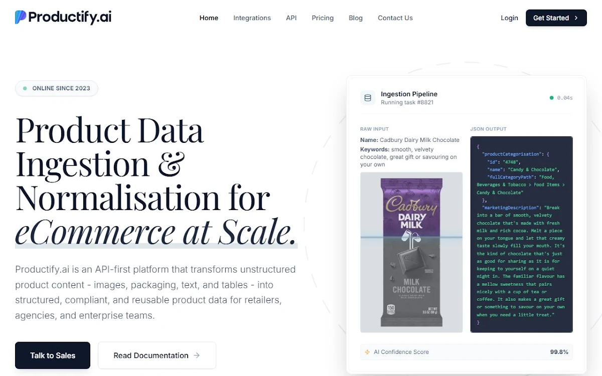 Captura de Productify.ai