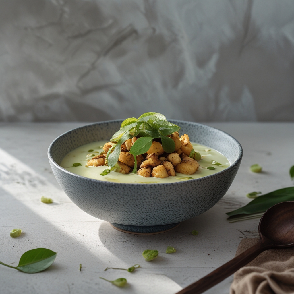 Ube & Jackfruit Breakfast Bowl with Pandan Cream