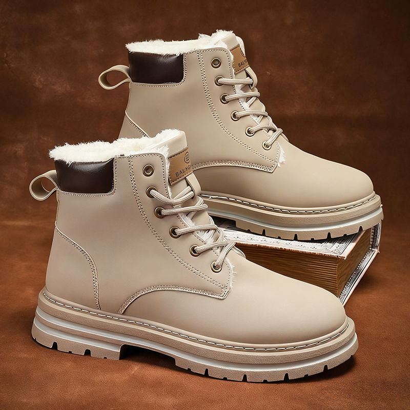 Insulated Men's Winter Boots, Mid-Calf, Warm