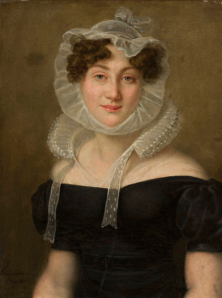 Portrait of a lady in a cap 1824