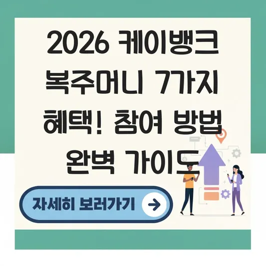 케이뱅크 복주머니 이벤트 참여 방법 혜택 대표 이미지