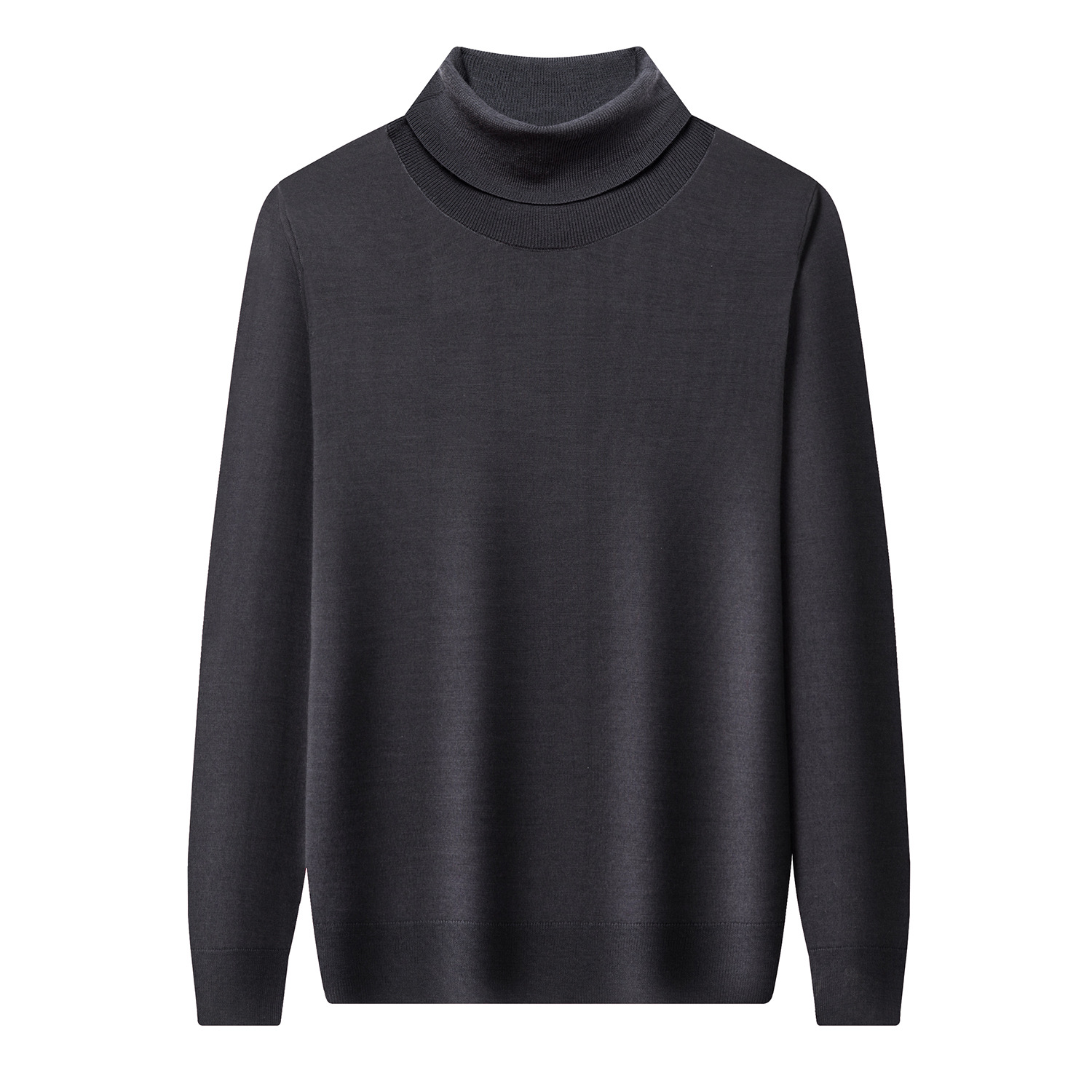 Men's Wool Sweater, 100% Wool, Roll Neck, Machine Washable