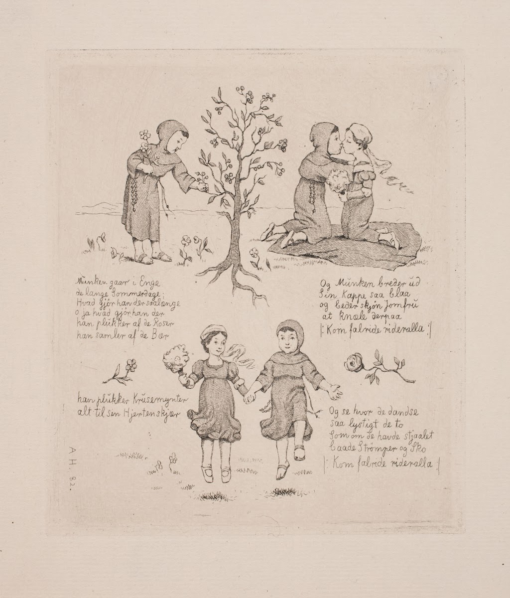 Munken går i enge 1882