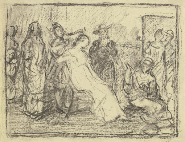 Vorbereitung zum Kostümball ca 1879 1880