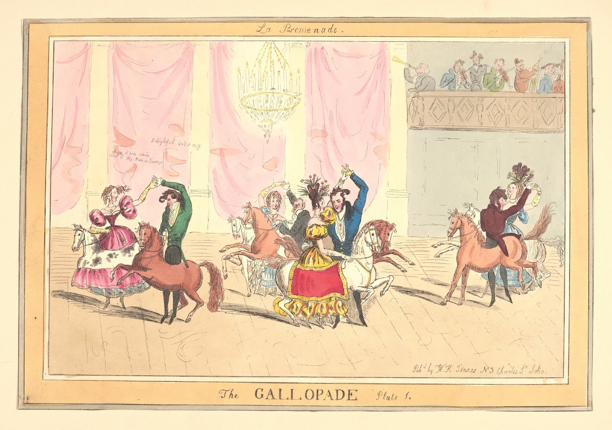 La promenade The gallopade 19th century