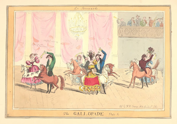 La promenade The gallopade 19th century