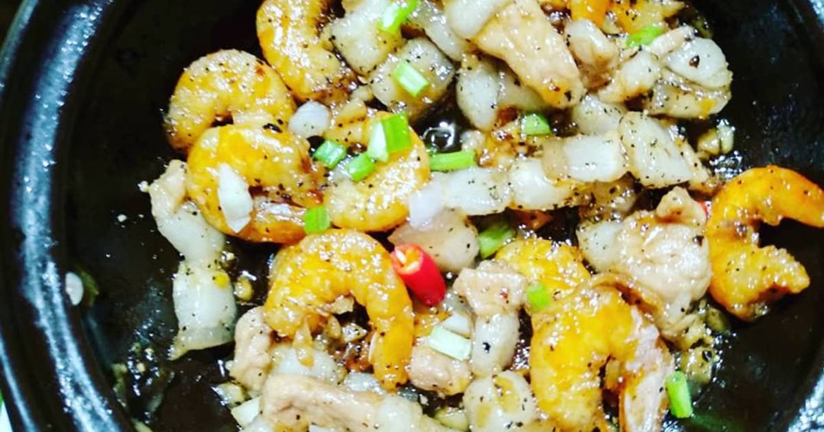 Thịt ba chỉ kho tôm