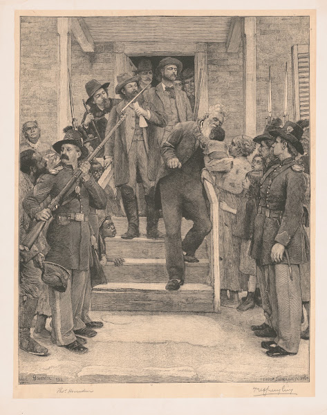 The last moments of John Brown leaving the jail on the morning of his execution