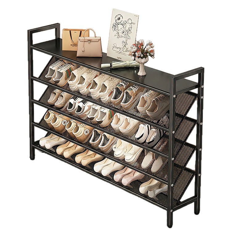 Slim shoe rack made of carbon steel, 6-tier