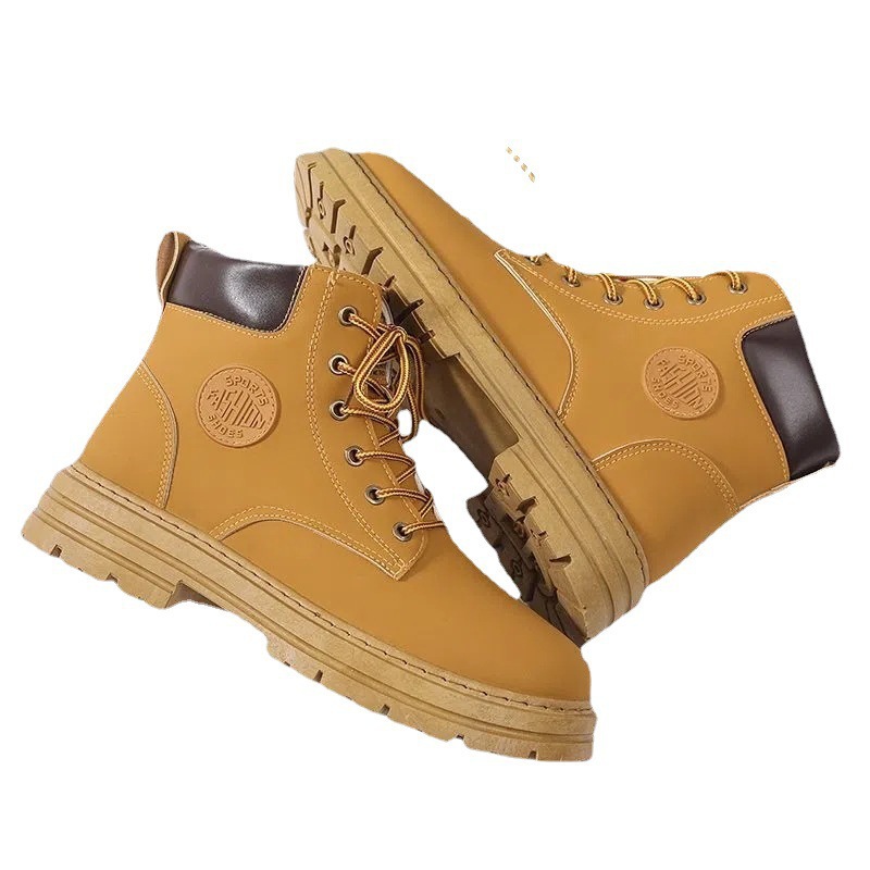 Modische Herren-Stiefeletten, Plateausohle, gefüttert