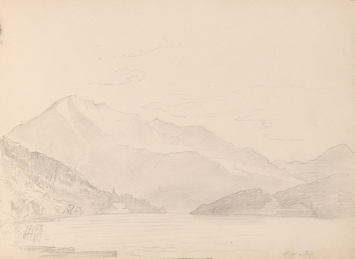 Rigi sett fra Zugersee 1863
