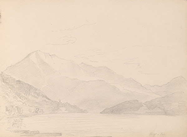 Rigi sett fra Zugersee 1863