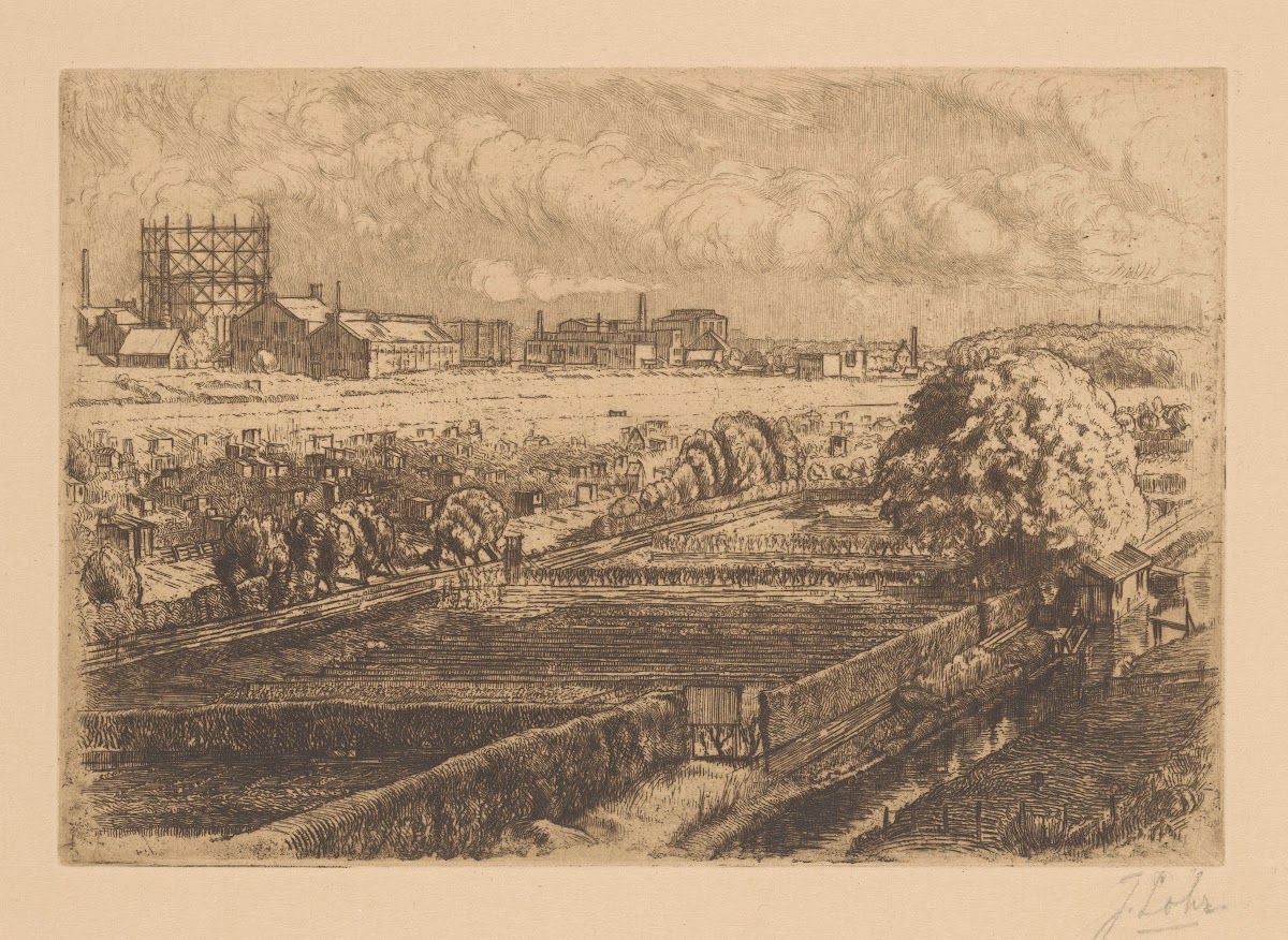 Gezicht op de Slatuinen in Amsterdam 20th century