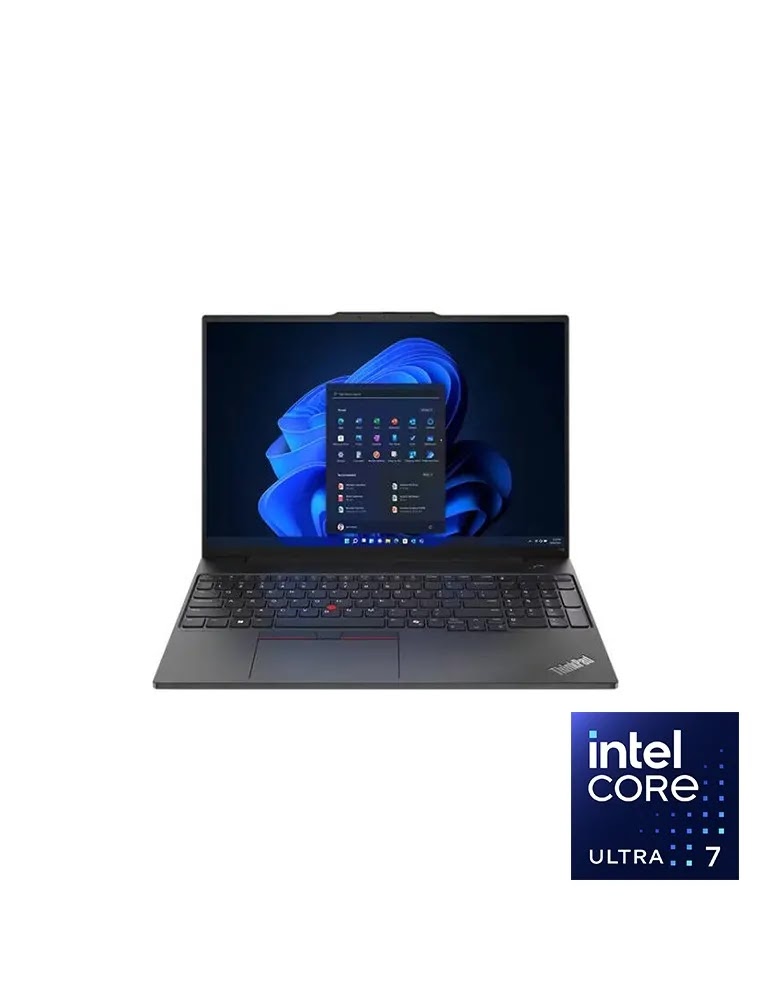 ThinkPad E16 Gen2 , Core- Ultra 7- 155H ,16G ,512-SSD ,Arc-Graphics ,FPR, Black-KB ,*16
