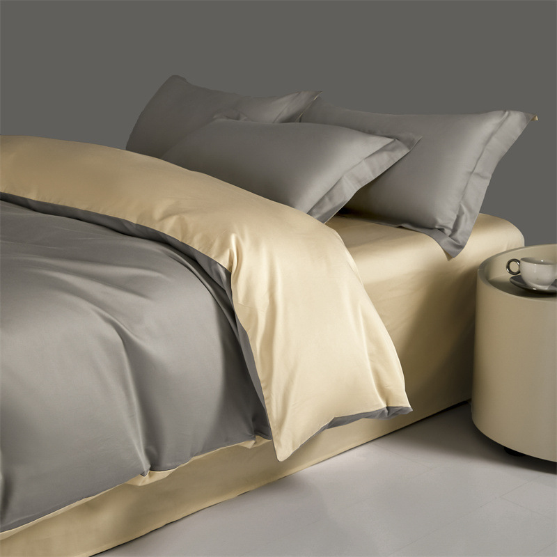 Cotton Bedding Set, 4-piece, Long-staple Combed