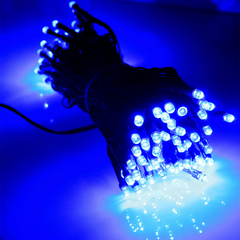 Waterproof LED string lights with battery box