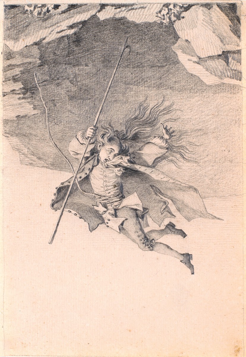 Niels Klim plunging into the underworld 1786  1788