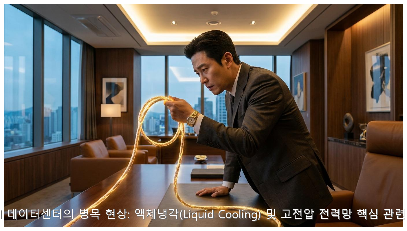 2026 AI 데이터센터의 병목 현상: 액체냉각(Liquid Cooling) 및 고전압 전력망 핵심 관련주 분석 핵심 안내 및 분석 인포그래픽 (2)